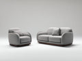 Ensemble de canapés - tissu - 183 x 91 x 84 cm - gris clair - style moderne