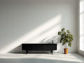 Meuble d'entrée-Bois-152 x 40 x 66 cm-Noir-Style minimaliste moderne