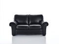 Canapé 2 places - similicuir - 171 x 96 x 91 cm - noir - style classique confortable