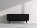 Meuble d'entrée-Bois-162 x 41 x 71 cm-Noir-Style minimaliste moderne